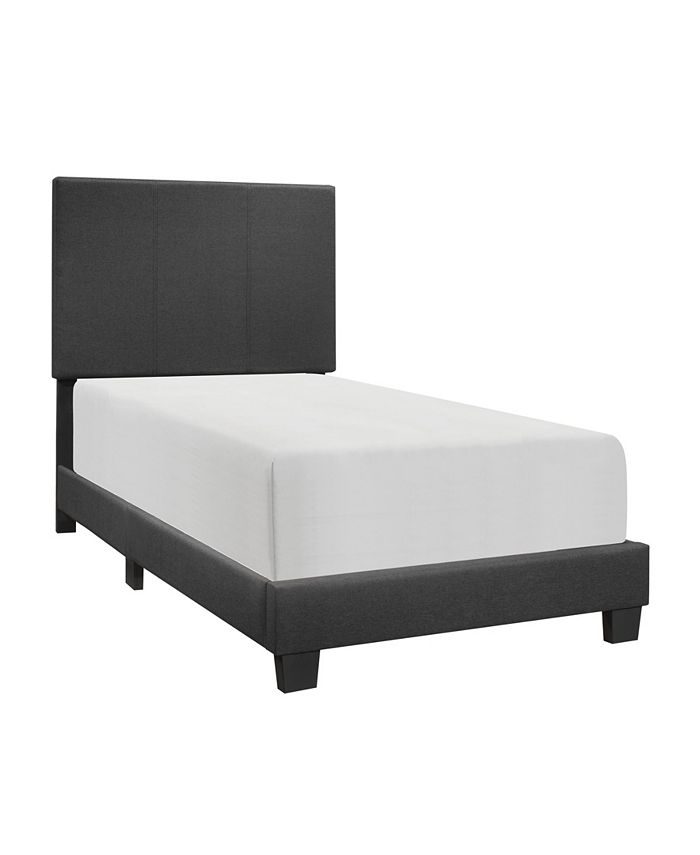 Homelegance Lenci Upholstered Bed Twin Reviews Furniture Macy S