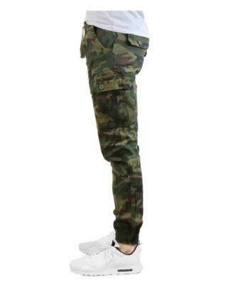 twill cargo joggers