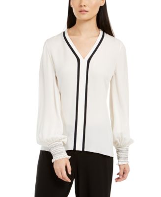 macys silk blouses