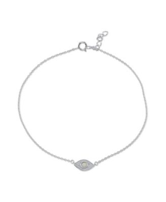 black evil eye anklet