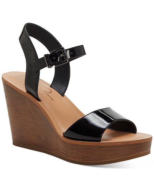 Jessica Simpson Miercen Platform Wedge Sandals Reviews Sandals Shoes Macy S