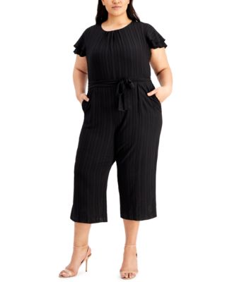 macys plus size white jumpsuits