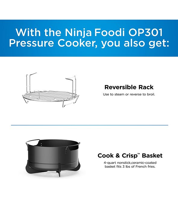Ninja Foodi™ 9in1 6.5QT Pressure Cooker & Air Fryer with High Gloss