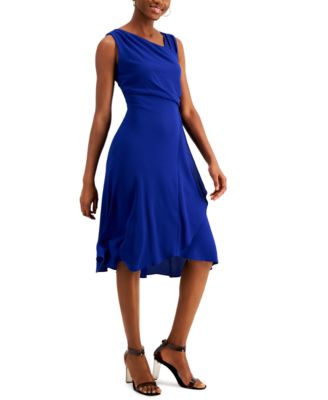 macy's asymmetrical dress