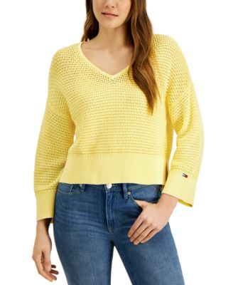 tommy jeans sweater yellow