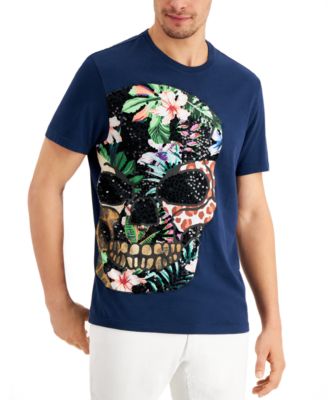 sequin skull t shirt