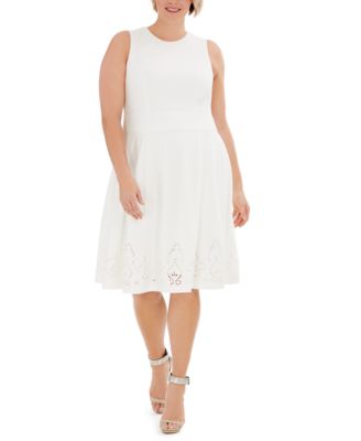 macy's calvin klein plus size dress