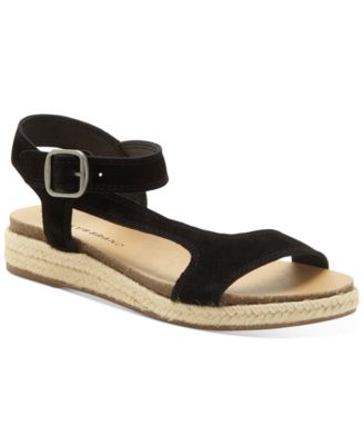 lucky brand navy wedges