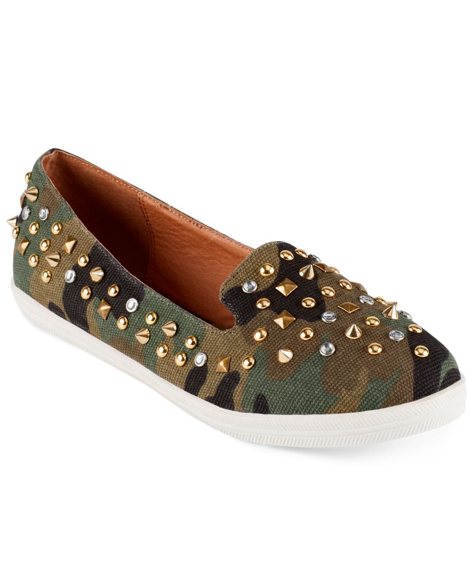 Shellys London Korbel Studded Smoking Flats   Shoes