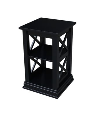 Акцентный стол International Concepts Hampton с полками черного цвета