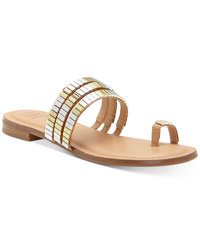 INC International Concepts INC Jaylee Embellished ToeRing Flat Sandals