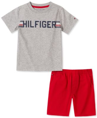 tommy hilfiger shorts and t shirt set