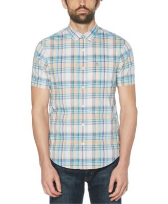 macys mens button down short sleeve shirts