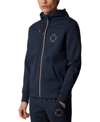 hugo boss navy blue hoodie