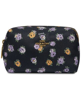 coach floral cosmetic case