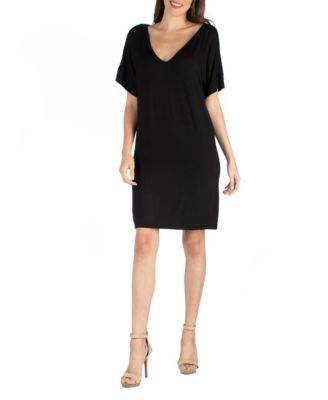 v neck t shirt dress