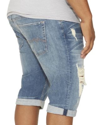 big and tall distressed shorts