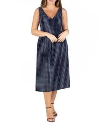 women's plus size polka dot dress