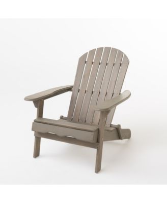 Складной стул Noble House Hanlee Grey Adirondack черный