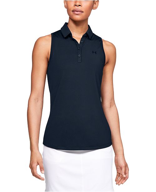 Under Armour Women S Ua Zinger Sleeveless Golf Polo Reviews Women Macy S