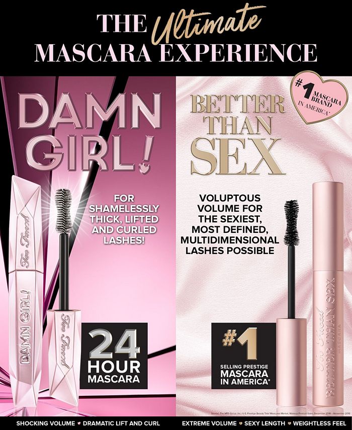 Too Faced Better Than Sex Volumizing Mascara & Reviews Mascara