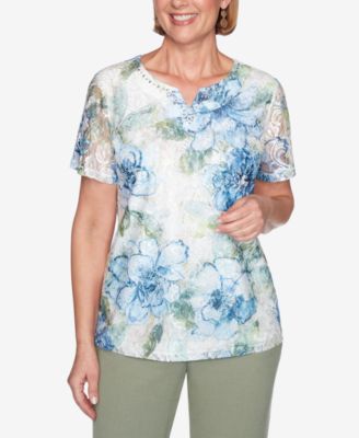 alfred dunner petites tops