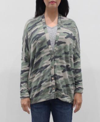 women's camouflage cardigans