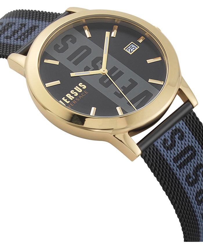 Versace men's black watches Clearance