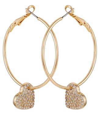 heart charm earrings