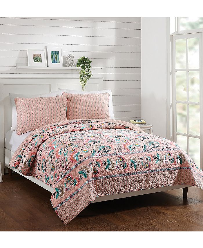 Vera Bradley Comforter Twin Amazon Com Vera Bradley Sedona Medallion Quilt Full Queen Purple