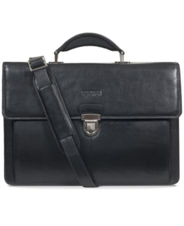 Kenneth Cole Reaction Leather Rio Double Gusset Briefcase - Backpacks ...