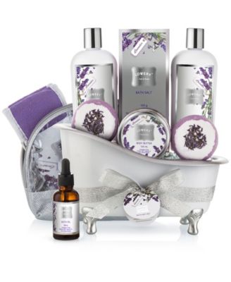 Подарочный набор для расслабляющего ухода за телом Lovery из 9 предметов с лавандой и жасмином