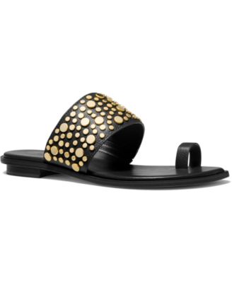 Michael Kors Sonya Studded Flat Sandals 