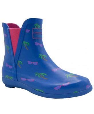 london fog piccadilly women's chelsea waterproof rain boots