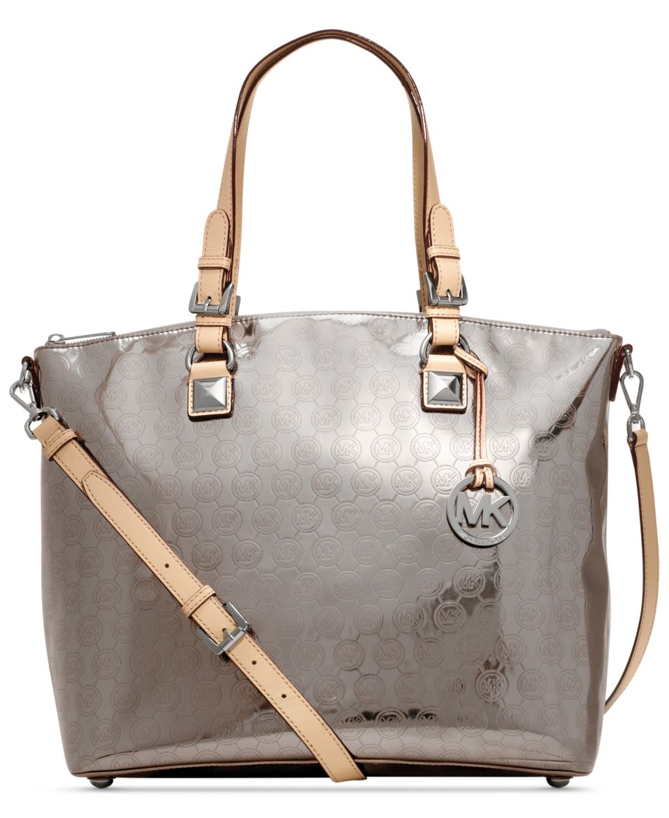 MICHAEL Michael Kors Signature Metallic Satchel   Handbags & Accessories