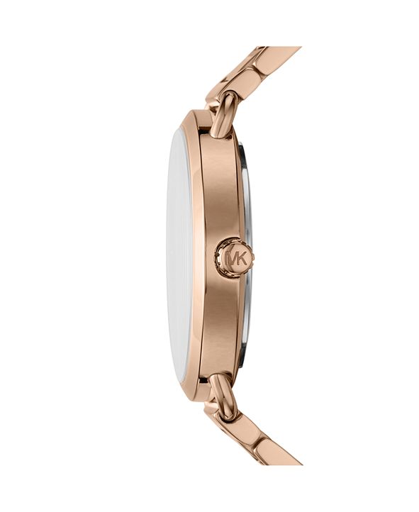 Michael Kors Women's Portia Rose Gold-Tone Stainless Steel ...
