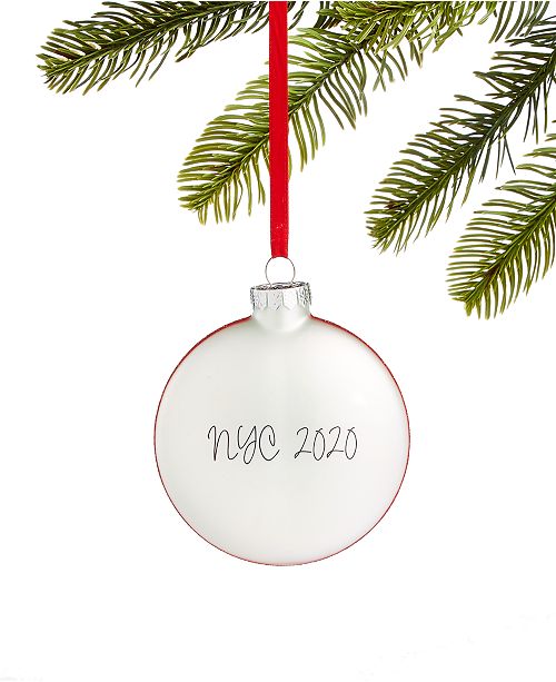 Holiday Lane New York 2020 Glass Ornament Created For Macy S Reviews Christmas Ornaments Home Macy S