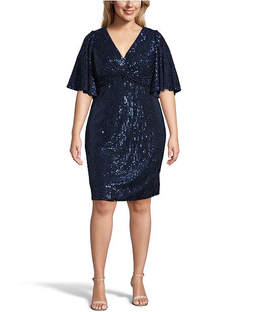 Adrianna Papell Plus Size Sequin Sheath Dress Reviews Dresses Plus Sizes Macy S