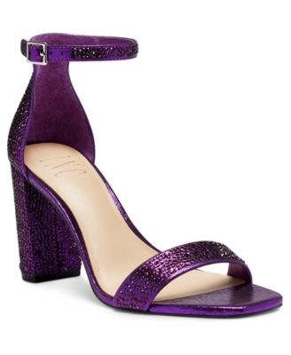 macy's purple pumps