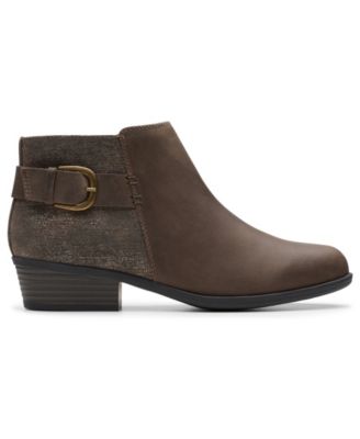 macy's clarks boots womens