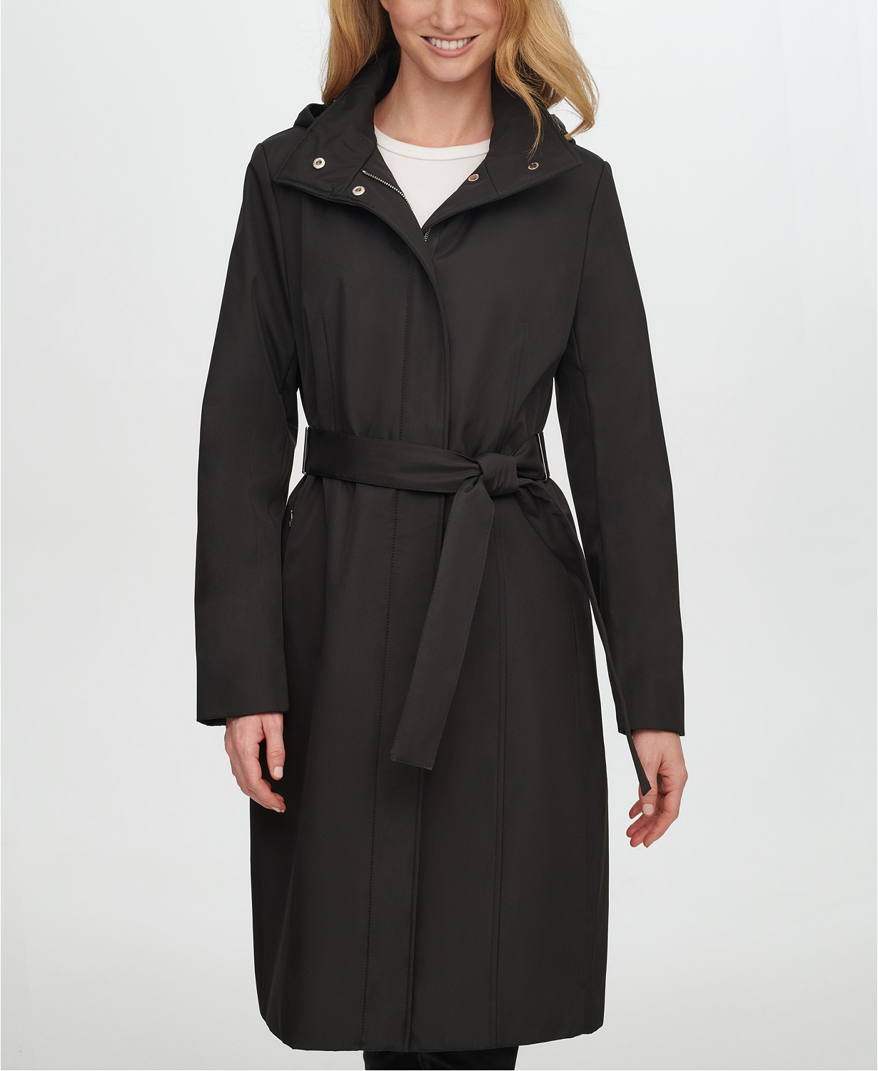 Calvin Klein Belted Hooded Raincoat $50.00 (75% off)