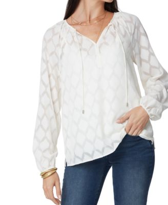 chiffon wrap blouse