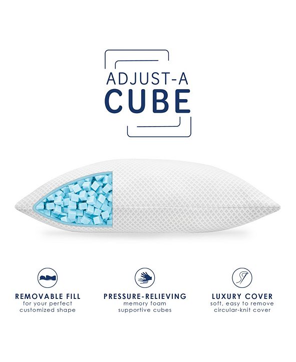 SensorPEDIC Adjust ACube Adjustable GelInfused Memory Foam Bed Pillow
