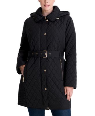 Michael Kors Plus Size Belted Quilted 
