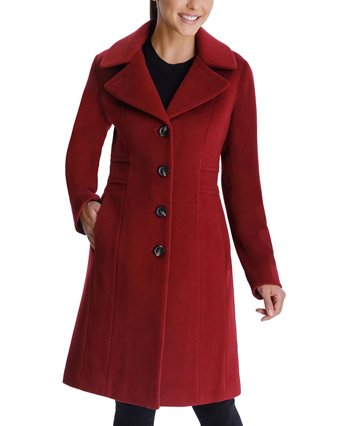 Anne Klein SingleBreasted Walker Coat, Created for Macy's & Reviews