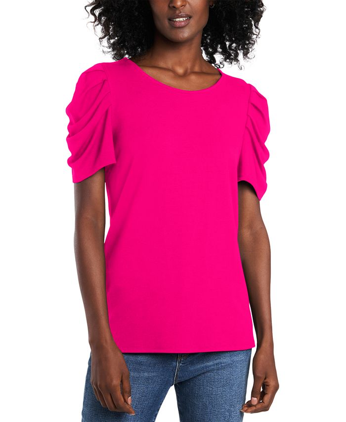 Cece Ruched Sleeve Top And Reviews Tops Women Macys 