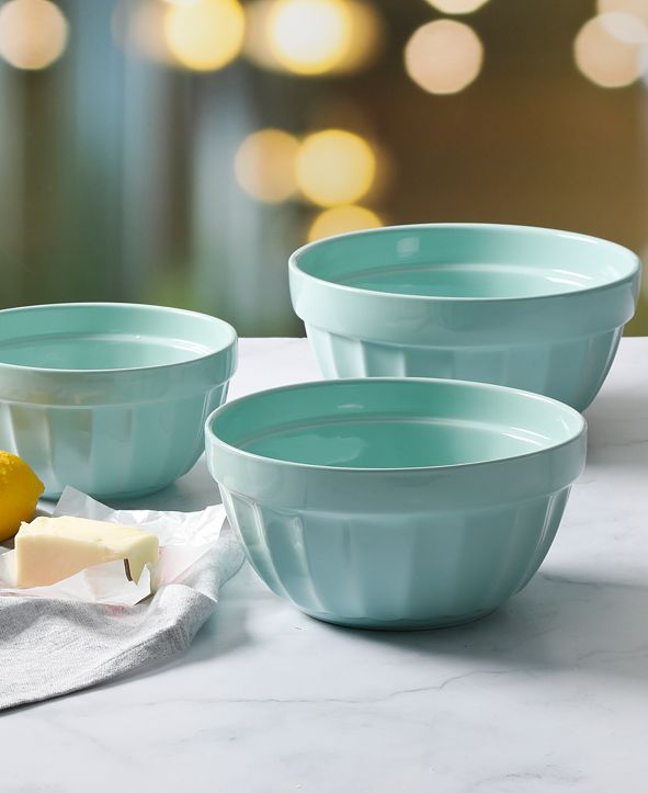 Martha Stewart Collection 3Pc. Ceramic Prep Bowl Set & Reviews Home