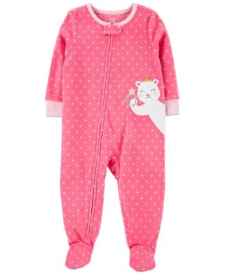 macy's baby girl pajamas