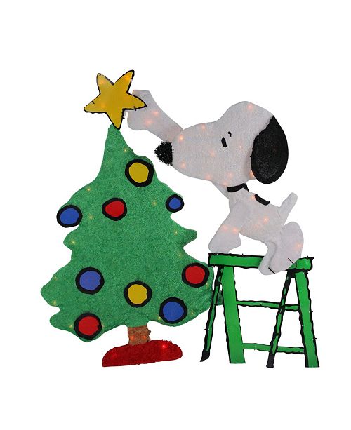 Northlight Pre Lit Peanuts Snoopy Decorating Christmas Tree Outdoor Decor Reviews Holiday Shop Home Macy S