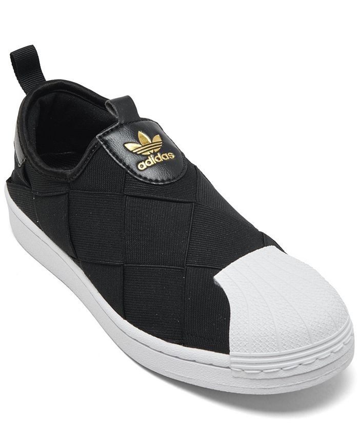 adidas superstar slip on navy